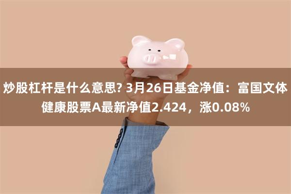 炒股杠杆是什么意思? 3月26日基金净值：富国文体健康股票A最新净值2.424，涨0.08%