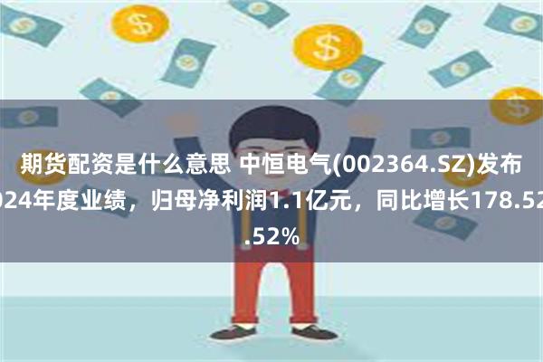 期货配资是什么意思 中恒电气(002364.SZ)发布2024年度业绩，归母净利润1.1亿元，同比增长178.52%