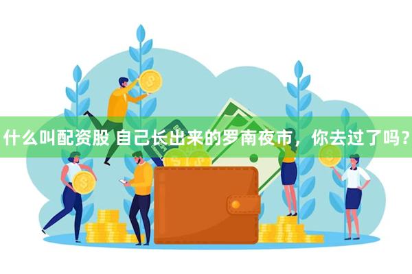 什么叫配资股 自己长出来的罗南夜市，你去过了吗？