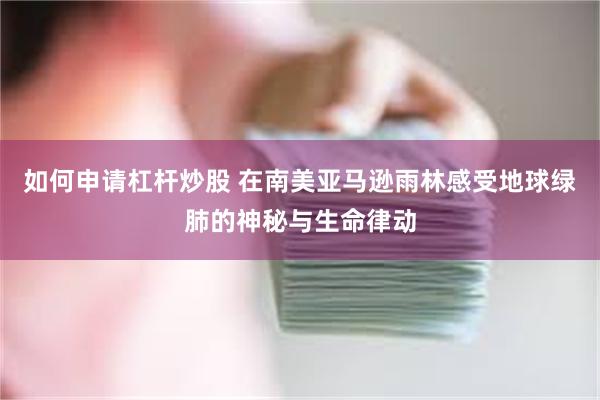 如何申请杠杆炒股 在南美亚马逊雨林感受地球绿肺的神秘与生命律动